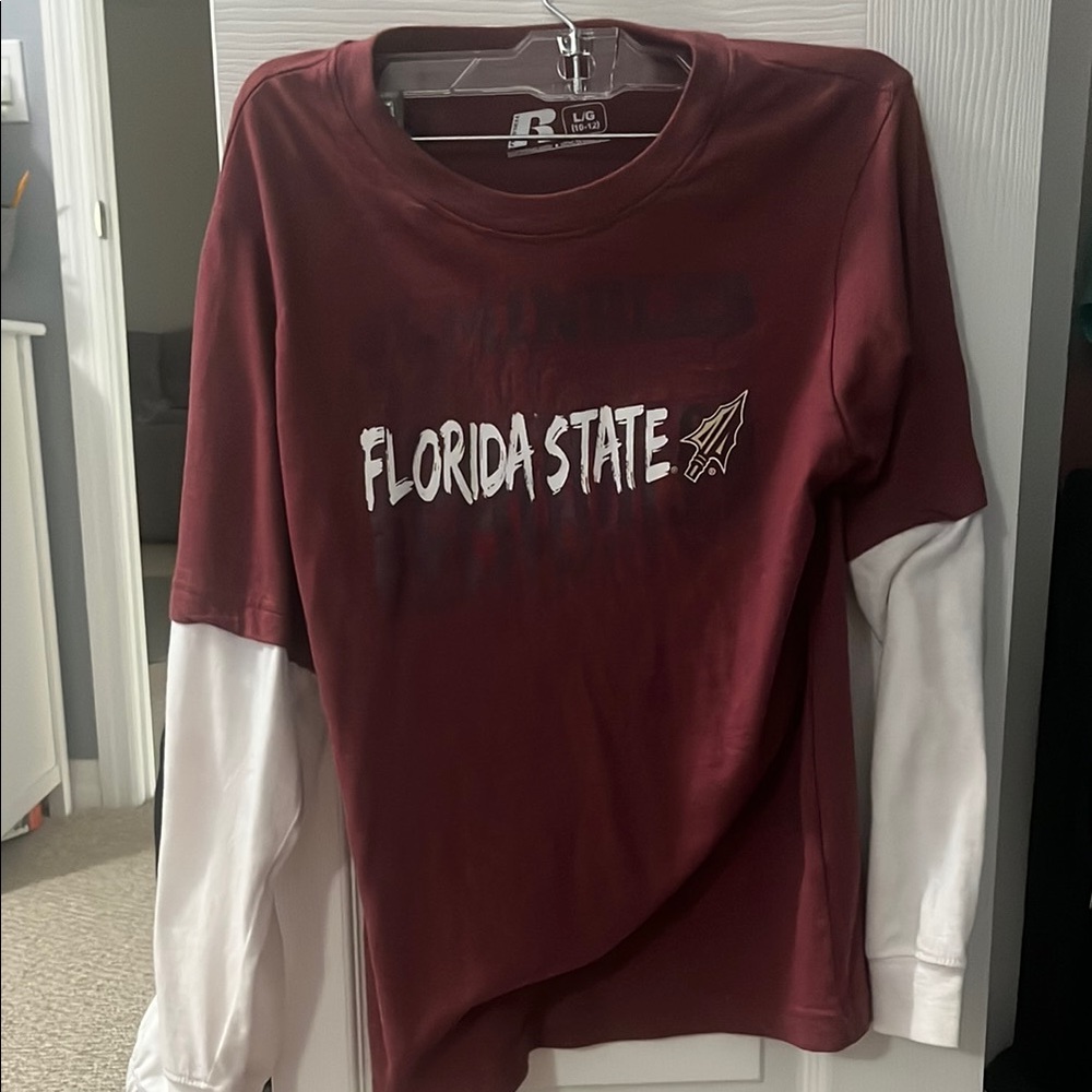 Florida State Maroon and White Long Sleeve Shirt